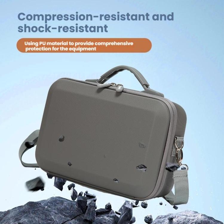 For DJI Osmo 360 Adventure Combo Flymile PU Leather Shoulder Bag Waterproof Crossbody Sling Bag(Gray) - free shipping - PMC Jewellery - Order now!