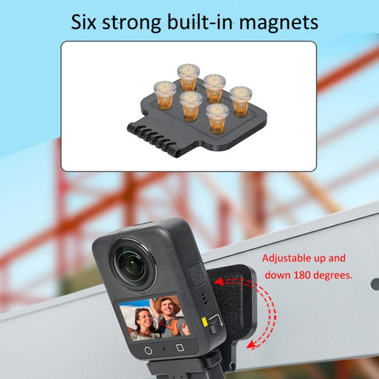 For DJI Osmo 360 Camera Magnetic Quick-Release Base Portable Desktop Stand(Black) - free shipping - PMC Jewellery - Order now!