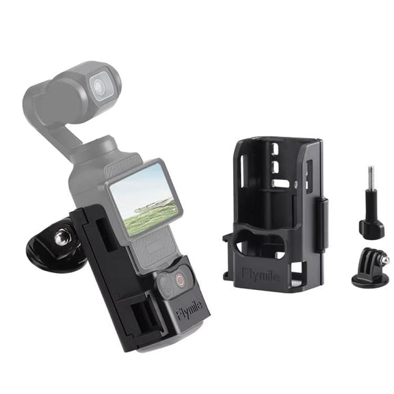 For DJI Osmo Pocket 3 Flymile Multi-Purpose Adapter Frame Expandable Mount(Black)