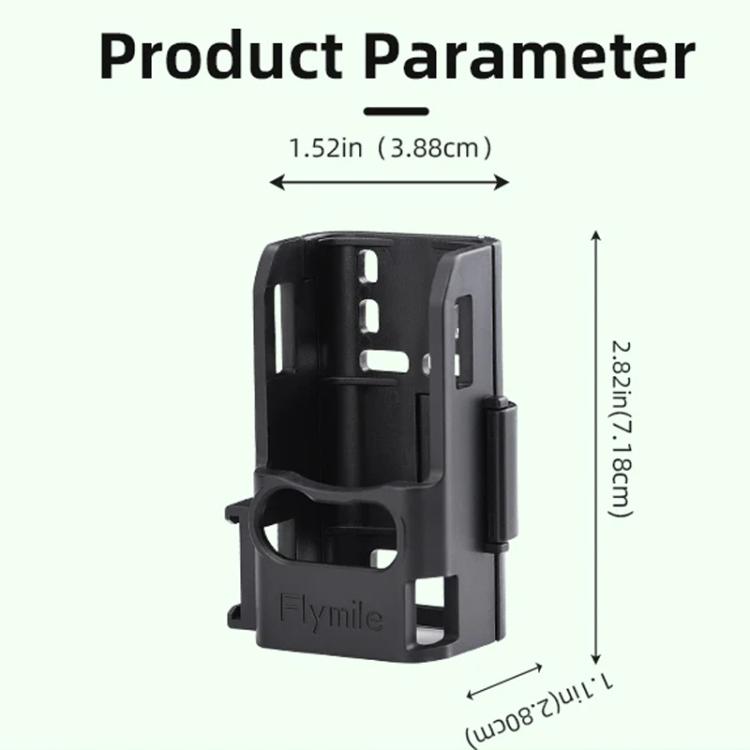 For DJI Osmo Pocket 3 Flymile Multi-Purpose Adapter Frame Expandable Mount(Black)