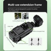 For DJI Osmo Pocket 3 Flymile Multi-Purpose Adapter Frame Expandable Mount(Black)