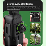 For DJI Osmo Pocket 3 Flymile Multi-Purpose Adapter Frame Expandable Mount(Black)