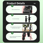 For DJI Osmo Pocket 3 Flymile Multi-Purpose Adapter Frame Expandable Mount(Black)