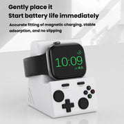 For Apple Watch Charging Base Watch Charger Stand, Without Charger(Rock Gray)