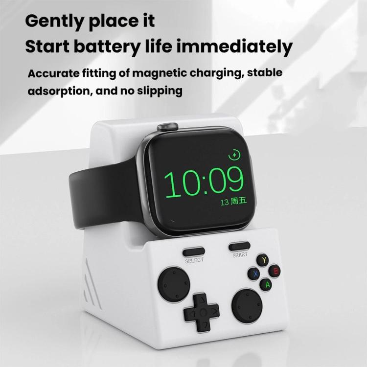 For Apple Watch Charging Base Watch Charger Stand, Without Charger(Rock Gray)