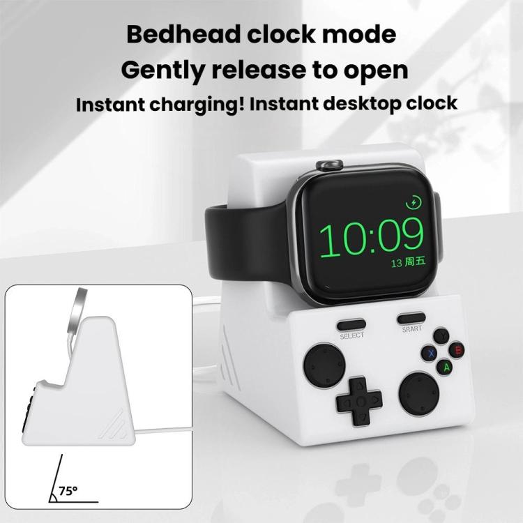 For Apple Watch Charging Base Watch Charger Stand, Without Charger(Rock Gray)