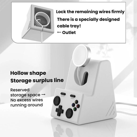 For Apple Watch Charging Base Watch Charger Stand, Without Charger(Rock Gray)