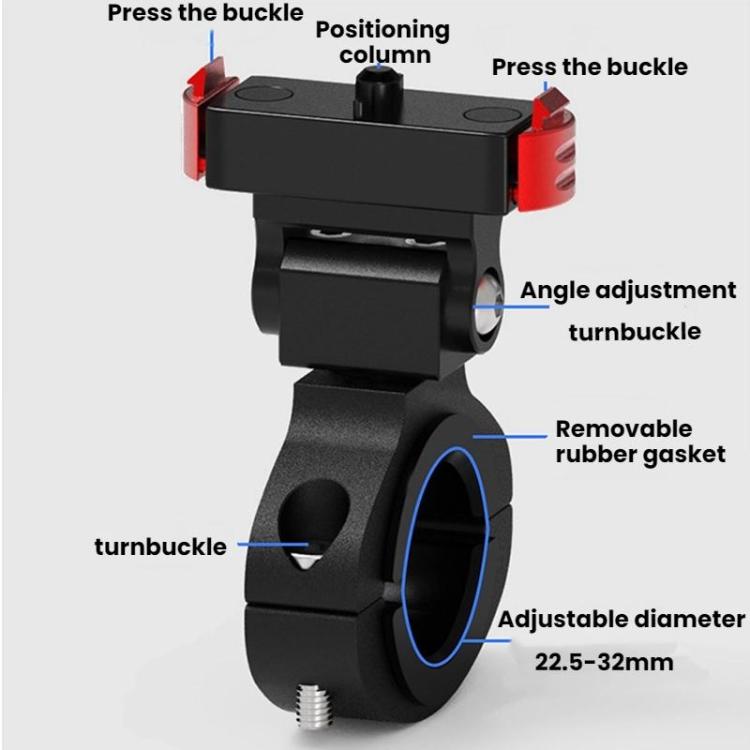 For GoPro HERO13 Black Action Camera Magnetic Quick Release Bike Mount Outdoor Cycling Tilt Shooting Bracket, Spec: 360 Degree Damping Rotary