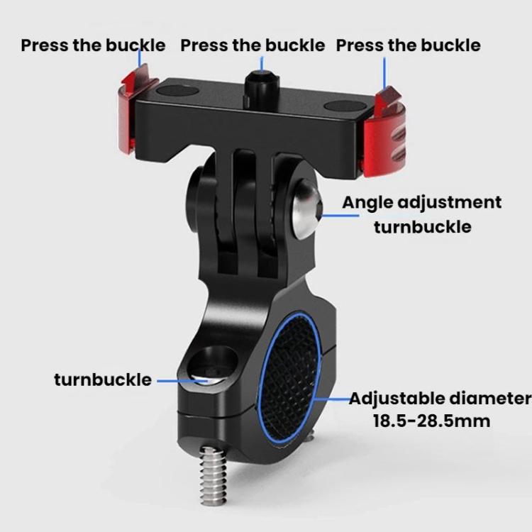 For GoPro HERO13 Black Action Camera Magnetic Quick Release Bike Mount Outdoor Cycling Tilt Shooting Bracket, Spec: 180 Degree Adjustable