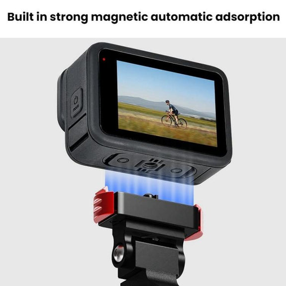 For GoPro HERO13 Black Action Camera Magnetic Quick Release Bike Mount Outdoor Cycling Tilt Shooting Bracket, Spec: 180 Degree Adjustable