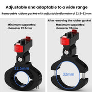 Action Camera Magnetic Quick Release Bike Mount, For GoPro HERO13 Black /12 Black /11 Black/10 Black/9 Black/8 Black, Spec: 360 Degree Damping Rotary