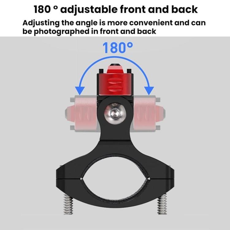 Action Camera Magnetic Quick Release Bike Mount, For GoPro HERO13 Black /12 Black /11 Black/10 Black/9 Black/8 Black, Spec: 180 Degree Adjustable