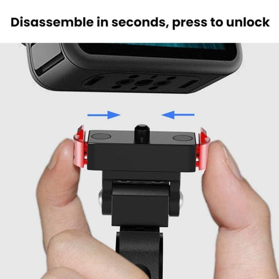 Action Camera Magnetic Quick Release Bike Mount, For GoPro HERO13 Black /12 Black /11 Black/10 Black/9 Black/8 Black, Spec: 360 Degree Damping Rotary