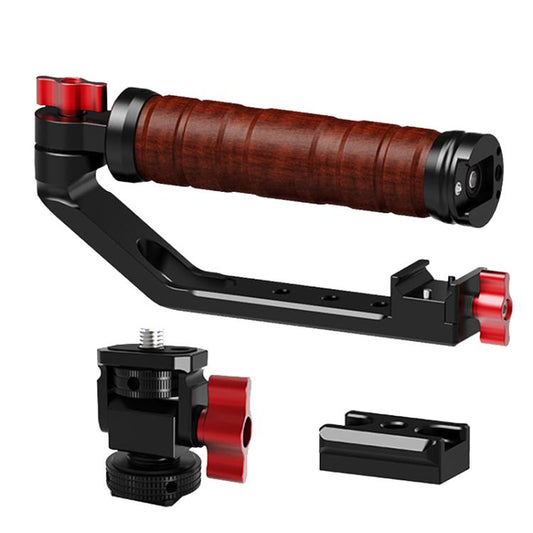 Gimbal Wooden Handle Chute Snail Gimbal Side Handle Grip,For DJI RS 4 Mini / 4 PRO / 3 / 3 Mini / 3 PRO / 2, Spec: With Chute And Snail Gimbal - free shipping - PMC Jewellery - Order now!