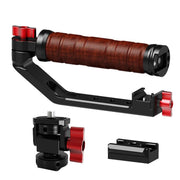 Gimbal Wooden Handle Chute Snail Gimbal Side Handle Grip,For DJI RS 4 Mini / 4 PRO / 3 / 3 Mini / 3 PRO / 2, Spec: With Chute And Snail Gimbal
