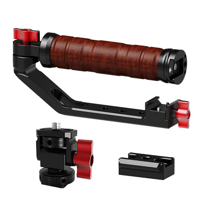 Gimbal Wooden Handle Chute Snail Gimbal Side Handle Grip,For DJI RS 4 Mini / 4 PRO / 3 / 3 Mini / 3 PRO / 2, Spec: With Chute And Snail Gimbal