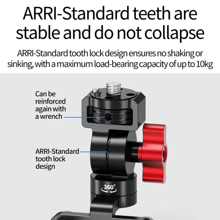 1/4 Front Rear Adjustment Bicycle Stem Camera Mount Cycling Front Light Bracket For Shooting - free shipping - PMC Jewellery - Order now!