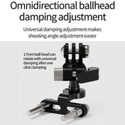 3 Card One Click Clamping Bicycle Stem Camera Mount Cycling Front Light Bracket For Shooting