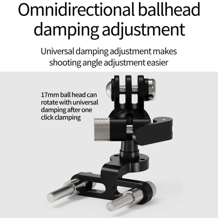 3 Card One Click Clamping Bicycle Stem Camera Mount Cycling Front Light Bracket For Shooting