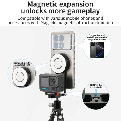 For DJI Action 5 Pro / 4 / 3 / 2 Multifunctional Magnetic Quick Release Base Bracket Expansion - free shipping - PMC Jewellery - Order now!