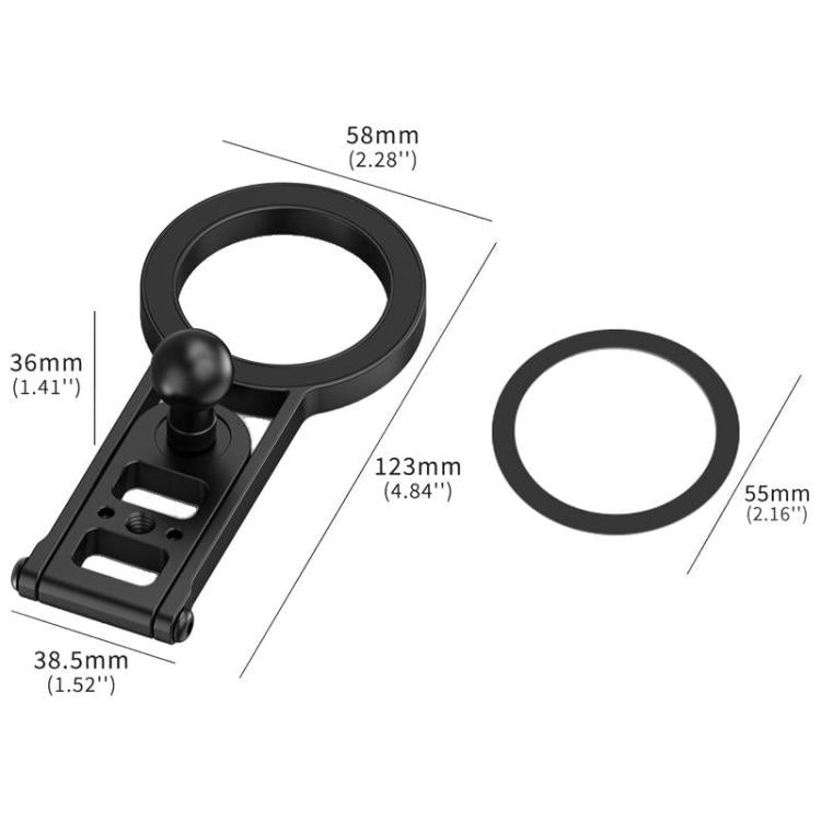 1/4 Snail Ball Head Magnetic Bracket Base Bracket Expansion - free shipping - PMC Jewellery - Order now!