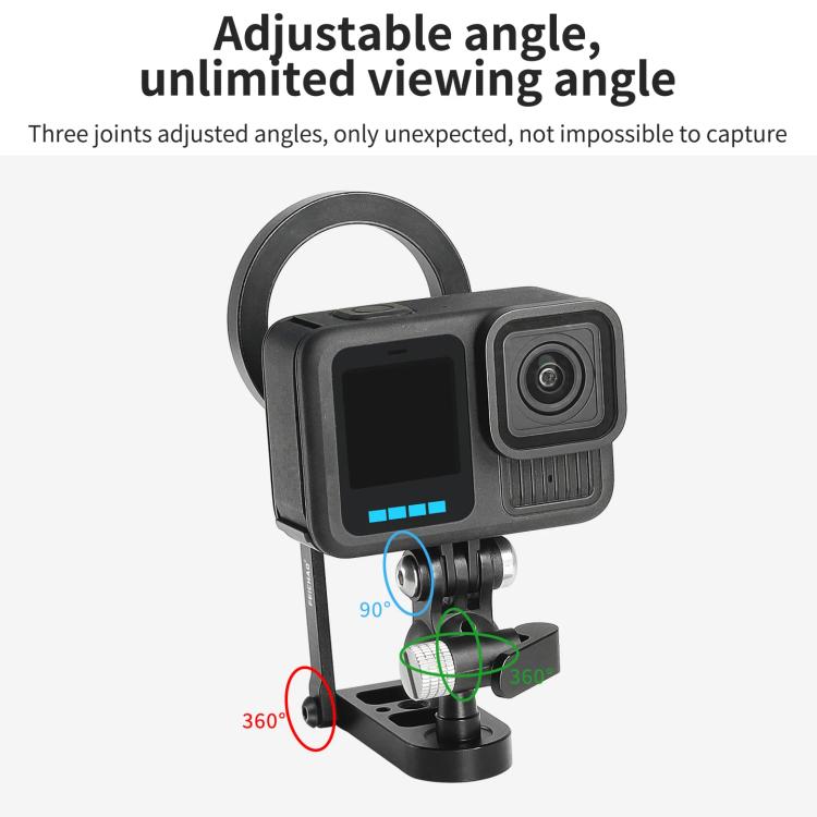 For 2 Card Action Camera Magnetic Bracket Base Bracket Expansion