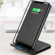 R2 10W Vertical Mobile Phone Wireless Charger Smart Fast Charge Charging Stand Desktop Stand(Black) - Wireless Charger by PMC TechLife | Online Shopping South Africa | PMC TechLife | Buy Now Pay Later Mobicred