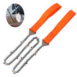 Outdoor Portable Hand-held Wire Saw Field Survival Manganese Steel Chain Saw Multifunctional Logging Saw(11 Teeth Orange) - Emergency Tools by PMC TechLife | Online Shopping South Africa | PMC TechLife