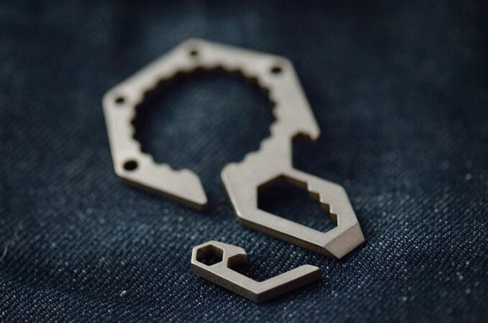 EDC Mini Lightweight Bottle Beer Opener Keyring Pocket Tool Outdoor Camp Hike Utility Gadget Stainless steel - Mountaineering Outfit by PMC TechLife | Online Shopping South Africa | PMC TechLife | Buy Now Pay Later Mobicred