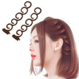 Elegance Hair Braider Flower Magic Hair Clip Queue Twist Plait Hairstyle Styling Accessories,Size:13.5x2.5cm(6090 Coffee) - free shipping - PMC TechLife - Order now!