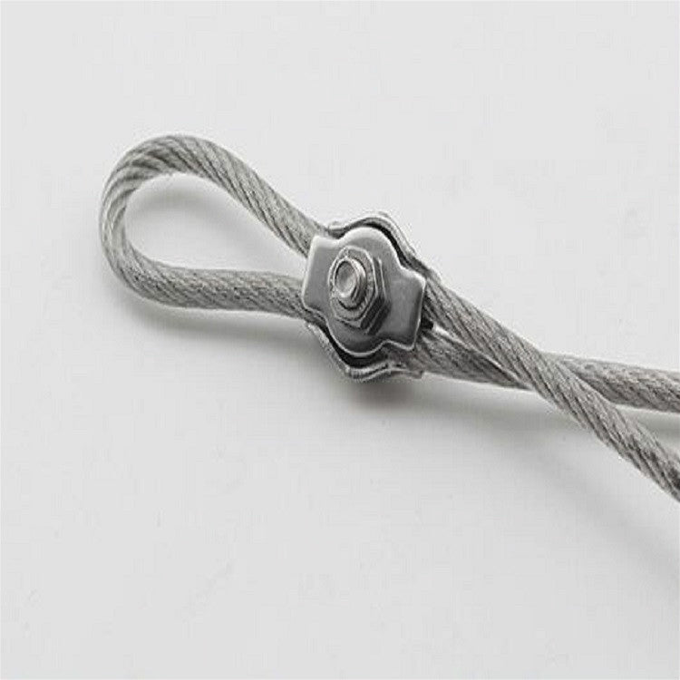 5 PCS 304 Stainless Steel Plate Single Clip Double Clamp Wire Rope Clamp, Specification:M3, Style:Double Clip - Lifting Tools & Accessories by PMC TechLife | Online Shopping South Africa | PMC TechLife | Buy Now Pay Later Mobicred
