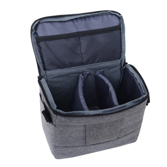 Water-resistant DSLR Camera Bag for Nikon Canon SONY Panasonic etc Camera, Size:Large(Black)
