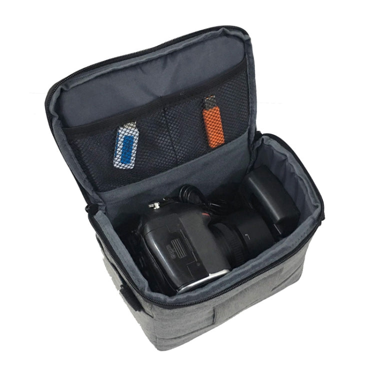 Water-resistant DSLR Camera Bag for Nikon Canon SONY Panasonic etc Camera, Size:Large(Black)