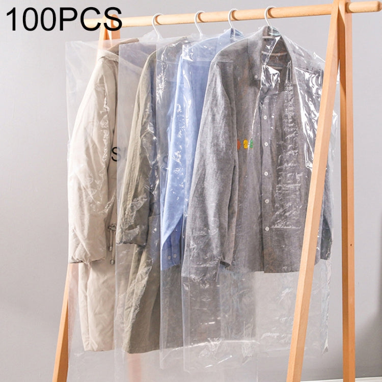 100 PCS Disposable Transparent Clothes Dust Bag Dust Cover, Size:60x100cm, Thickness:Thicken PE 6 Wires - Dust Covers by PMC TechLife | Online Shopping South Africa | PMC TechLife