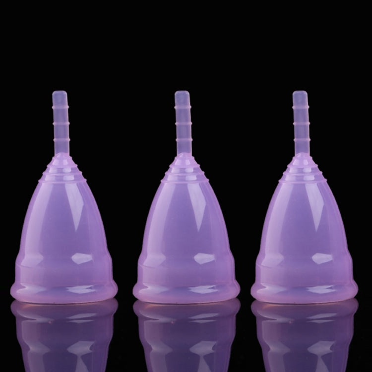 3 PCS Reusable Soft Cup Silicone Menstrual Cup, Size:Small(Purple) - Others by PMC TechLife | Online Shopping South Africa | PMC TechLife