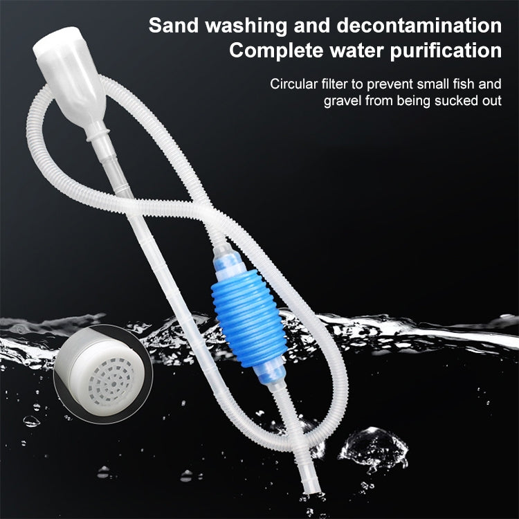 1.6m Simple Practical Siphon Suction Pipe Filter Aquarium Water Changer