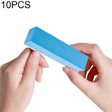 10 PCS Tofu Block Nail Polish Four Squares High Elastic Cotton Manicure Sand Block (Blue) - Grinding Tools & Accessories by PMC Jewellery | Online Shopping South Africa | PMC Jewellery | Buy Now Pay Later Mobicred