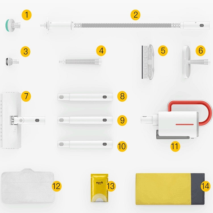 Original Xiaomi Youpin Deerma DEM-ZQ610 Household High Temperature Handheld Electric Steam Mop, Specification:CN Plug, Style:Recommended Version - free shipping - PMc TechLife - Order now!