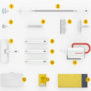 Original Xiaomi Youpin Deerma DEM-ZQ610 Household High Temperature Handheld Electric Steam Mop, Specification:CN Plug, Style:Recommended Version