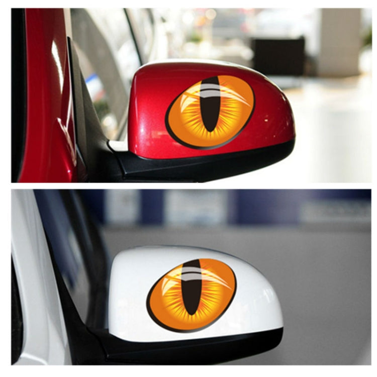 10 PCS Cute Simulation Cat Eyes Car Sticker 3D Rearview Mirror Vinyl Decal, Size: 10x8cm - free shipping - PMC TechLife - Order now!