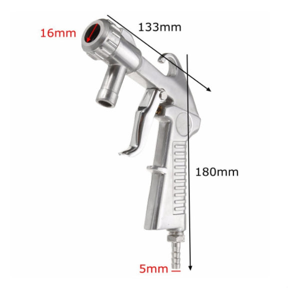 Handheld Sandblasting Tool Pneumatic Sandblasting Glass Derusting Tool, Style:Package B