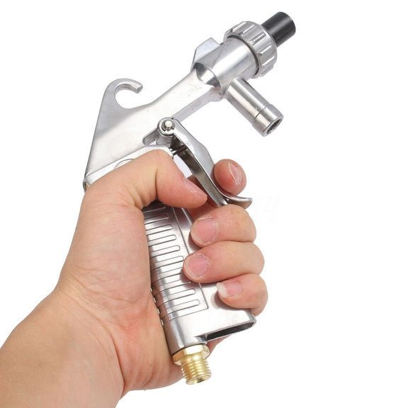 Handheld Sandblasting Tool Pneumatic Sandblasting Glass Derusting Tool, Style:Package B