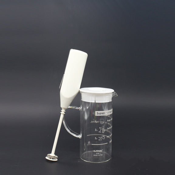 Mini Handheld Hlectric Egg Mixer Cream Coffee Cake Household Blender Eggs Mixer(White)