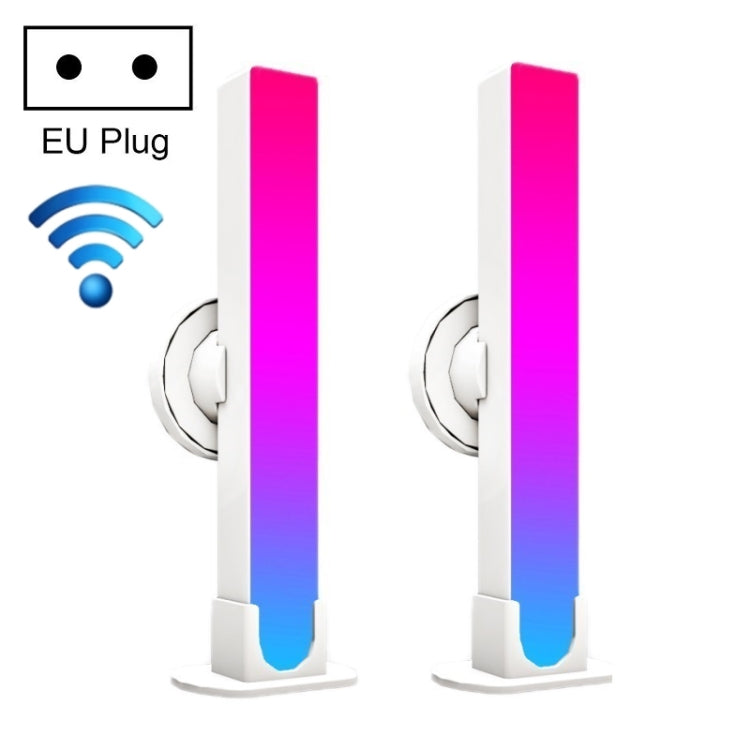 2pcs/box RGB Desktop Background Music Rhythm Pickup Ambient Light, Version: WiFi(EU Plug) - Novelty Lighting by PMC TechLife | Online Shopping South Africa | PMC TechLife | Buy Now Pay Later Mobicred