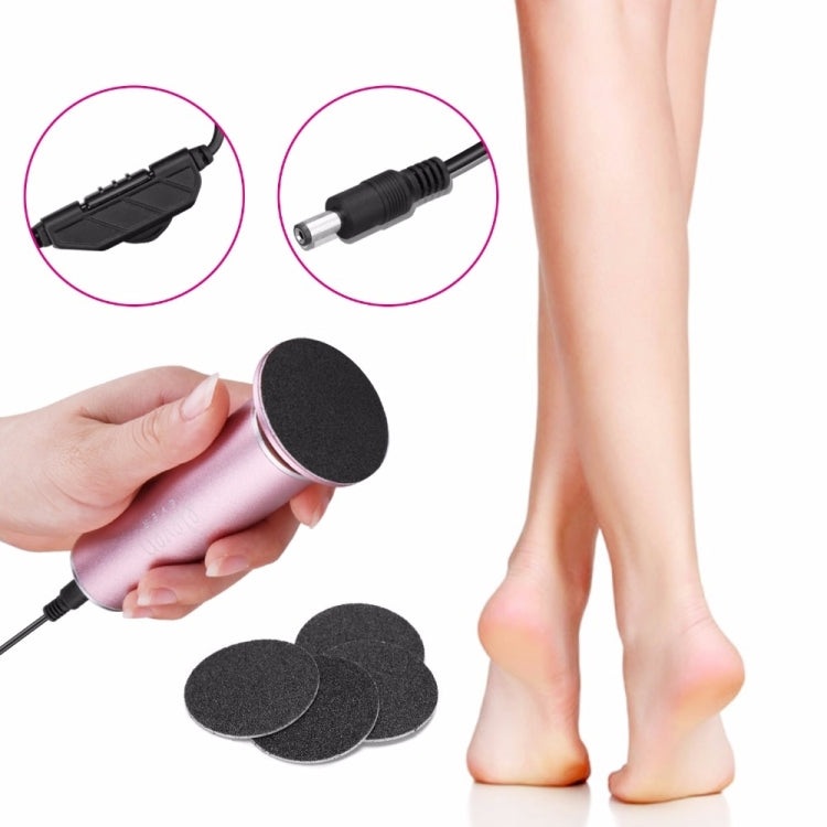 Electric Foot File Speed Adjustable Sandpaper Discs Callus Remover Pedicure Fast Remove Feet Hard Cracked Dry Dead Skin Tool, Plug Type:US plug(Black) - free shipping - PMC TechLife - Order now!