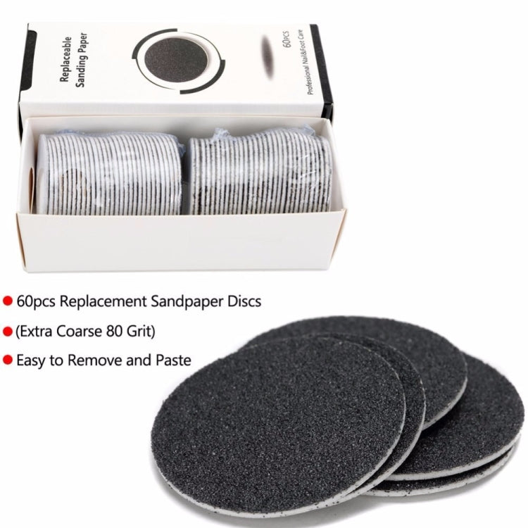 Electric Foot File Speed Adjustable Sandpaper Discs Callus Remover Pedicure Fast Remove Feet Hard Cracked Dry Dead Skin Tool, Plug Type:US plug(Black) - free shipping - PMC TechLife - Order now!