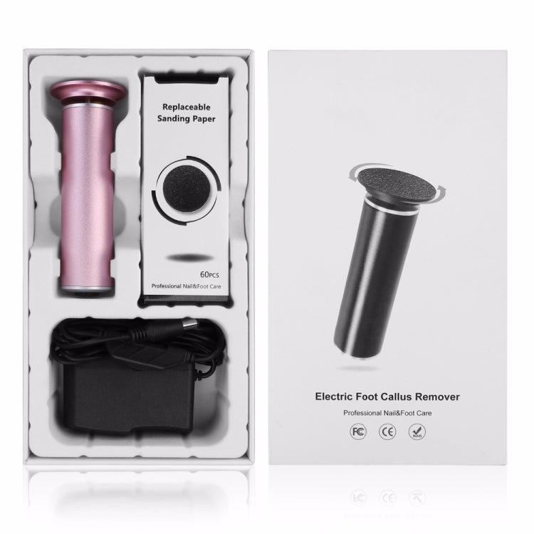Electric Foot File Speed Adjustable Sandpaper Discs Callus Remover Pedicure Fast Remove Feet Hard Cracked Dry Dead Skin Tool, Plug Type:EU plug(Pink) - free shipping - PMC TechLife - Order now!