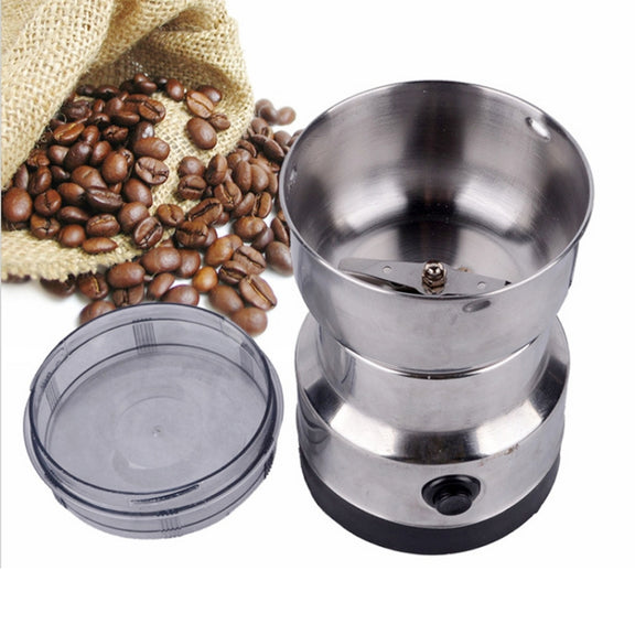 Multi-functional Coffee Grinder Stainless Electric Bean Grinder Herbal Medicine Grinding Machine, EU Plug