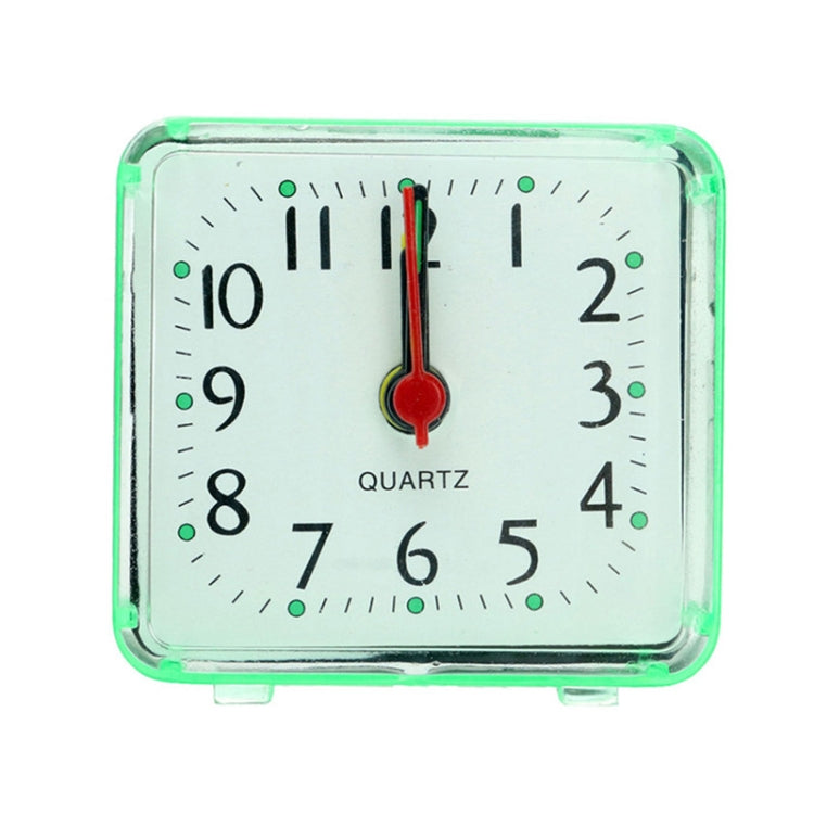 Square Alarm Clock Transparent Case Compact Digital Mini Bedroom Bedside Office Electronic Clock(Green) - Wall Clock by PMc TechLife | Online Shopping South Africa | PMc TechLife | Buy Now Pay Later Mobicred