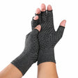 Hemp Gray Dispensing A Pair Sports Breathable Health Care Half Finger Gloves Rehabilitation Training Arthritis Pressure Gloves, Size:M - Safety Gloves by PMC TechLife | Online Shopping South Africa | PMC TechLife